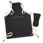 Branded Promotional Keepsake Canvas Apron & Oven Mit Set