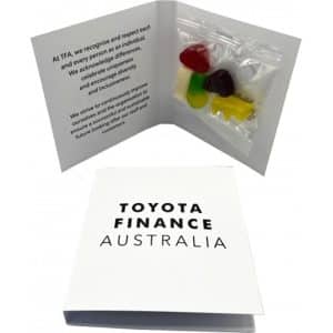 Branded Promotional Gift Card with Mixed Lollies 25g