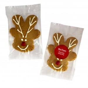 Branded Promotional Gingerbread Reindeer Cookie