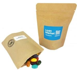 Branded Promotional Compostable Bag with JELLY BELLY Jelly Beans 50g
