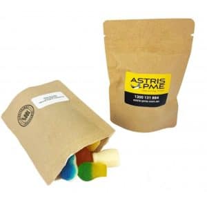 Branded Promotional Compostable Bag with Mixed Lollies 50g
