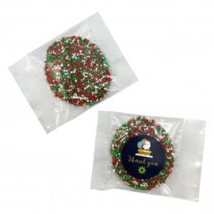 Branded Promotional Christmas Freckle in Cello Bag 20g
