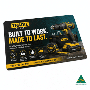 Branded Promotional Deluxe Counter Mat A4 (297mm X 210mm) 1mm Natural Rubber