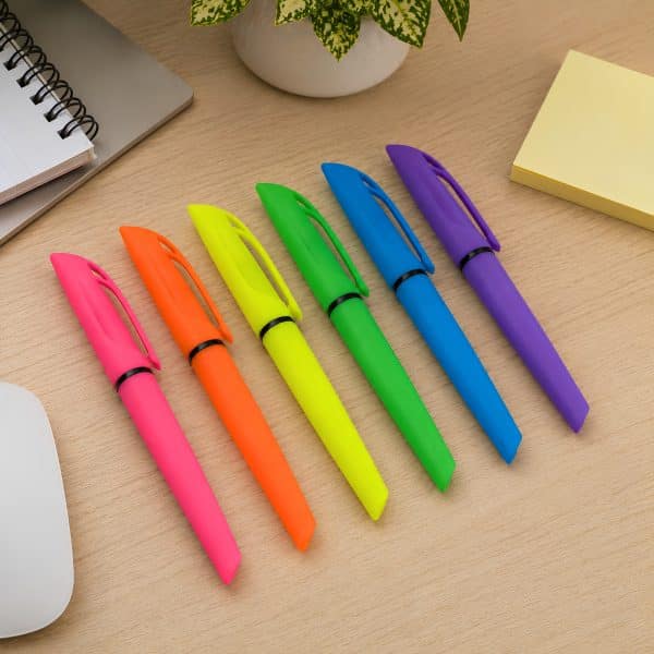 Branded Promotional Gear Pen Highlighter