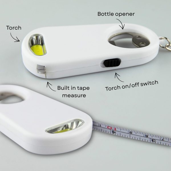 Smily Torch Tape Bottle Opener Key Ring - Image 9