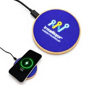 Branded Promotional Crescent Illuminating Wireless Charger