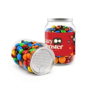 Branded Promotional M&M's In Clear Can 180g