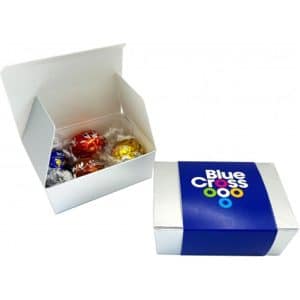 Branded Promotional 4 Pack Lindt Ball Choc Box