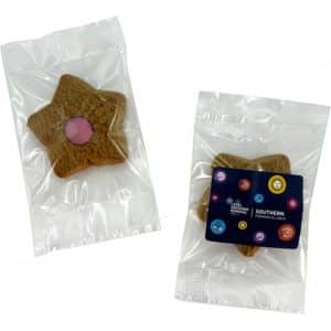 Branded Promotional Ginger Star Biscuit