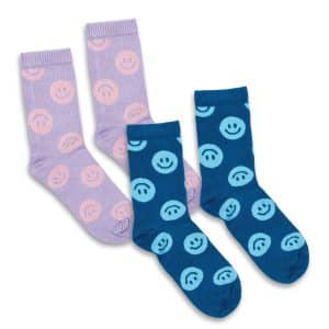 Branded Promotional Pixel Knitted Bamboo Crew Socks - Set Of 2