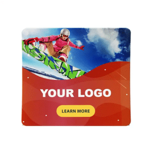 Branded Promotional U-Shaped Fabric Tube Display