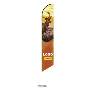 Branded Promotional X-Large Feather Banner 5.0M / Bow Banner